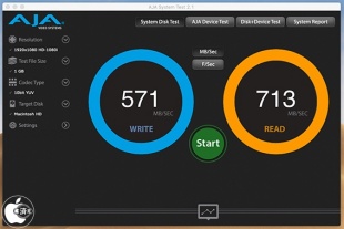 AJA System Test:APPLE SSD AP0256M