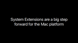 System Extensions are a big step forward for the Mac platform