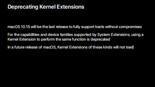Deprecating Kernel Extensions