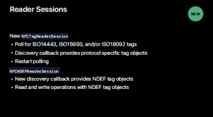 Core NFC Enhancements