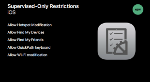 Supervised-Only Restrictions iOS