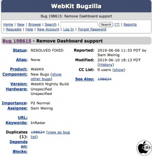 Remove Dashboard support