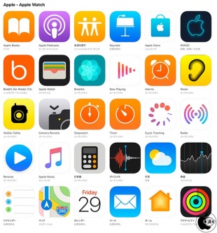 Apple Watch用標準アプリ