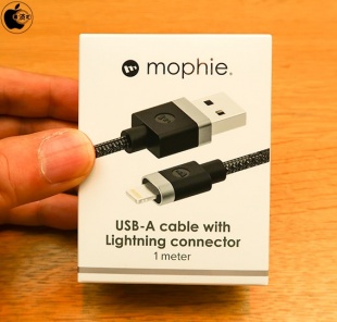 mophie USB-A Cable with Lightning Connector（1m）