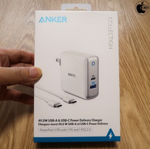 Anker PowerPort II PD 2-Port USB Wall Charger with USB-C Cable