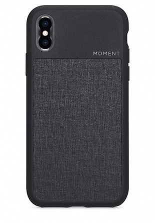 Moment Photo Case Black Canvas for iPhone