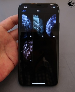iPhone 11 Pro：Live壁紙