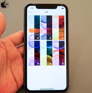 iPhone 11:Live壁紙