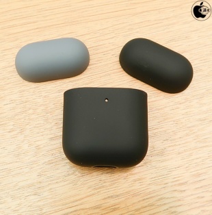 Power Support Silicone Dual Cap Case for AirPods
