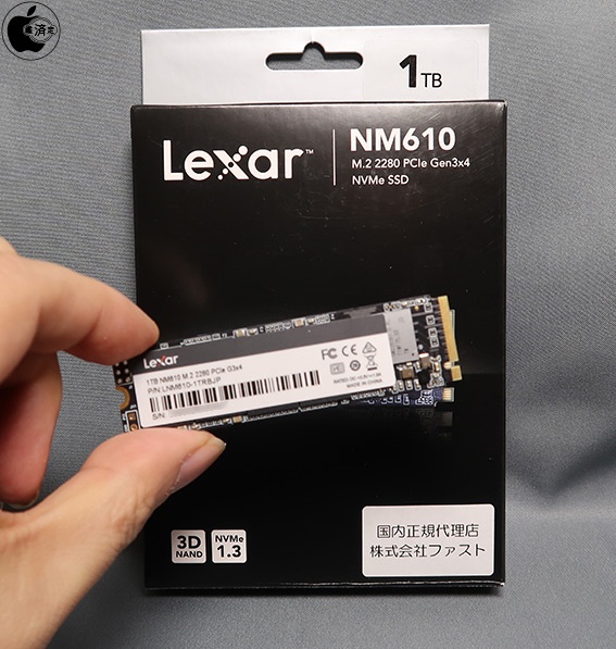 Lexar製 1TB M.2 SSD  LNM610-1TRBJP