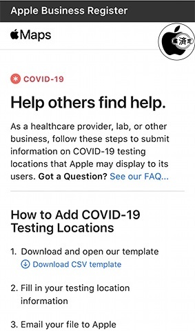 Apple Business Register:COVID-19