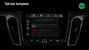 iOS 14 CarPlay：Tab bar template