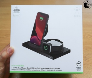 Belkin BOOST↑CHARGE 3-in-1 Wireless Charger for iPhone + Apple Watch + AirPods