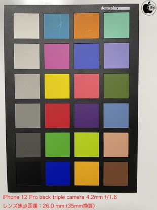 iPhone 12 Pro：背面広角カメラ