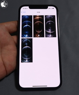 iPhone 12 Pro：Live壁紙