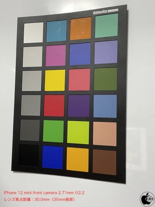 iPhone 12 mini:フロントカメラ