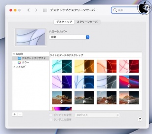 デスクトップとスクリーンセーバ