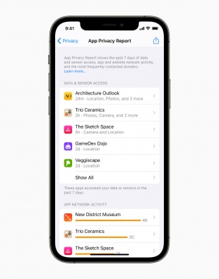 プライバシーレポート