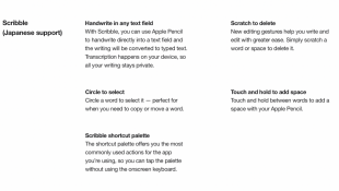 iPadOS 15：スクリブル