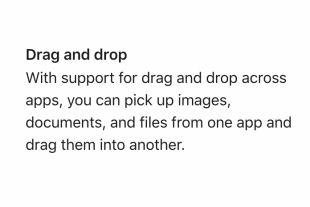 iOS 15：ドラッグ＆ドロップ