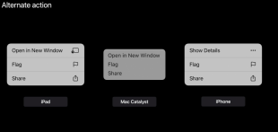 コンテキストメニュー