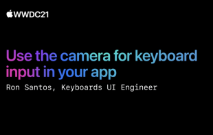 Use the camera for keyboard input in your app