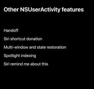 NSUserActivity
