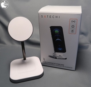 Satechi アルミニウム 2-in-1 マグネット ワイヤレス 充電スタンド
