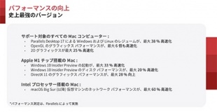 パフォーマンスの向上