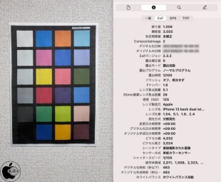 iPhone 13の背面広角カメラ
