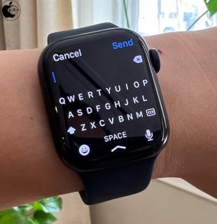 Apple Watch Series 7：フルキーボード