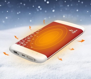 BigBlue 充電式電気カイロ 6000mAh モバイルバッテリー