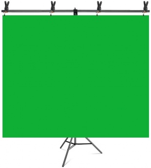 Hemmotop グリーンバック T字型 背景スタンド 200cm x 200cm