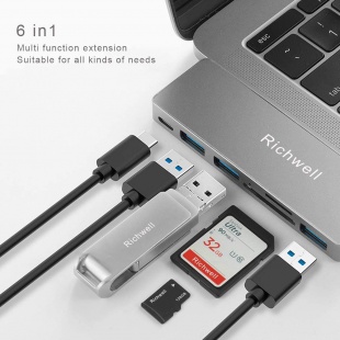 Richwell USB-C 6in1 マルチハブ