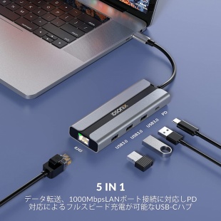 iDsonix 5-in-1 USB-Cハブ