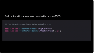 Desk View camera API