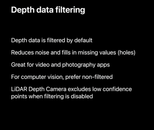 深度データーフィルタリング