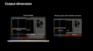 設定プロパティの出力サイズ