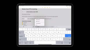 iPadOS 16:キーボード