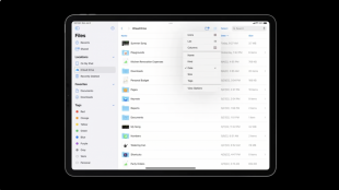 iPadOS 16:テーブル