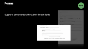 PDFKit：フォーム認識表示