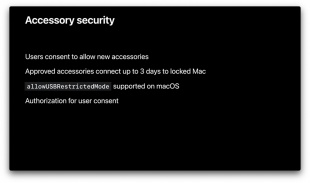 アクセサリのセキュリティ