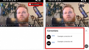 YouTube：修正情報カード