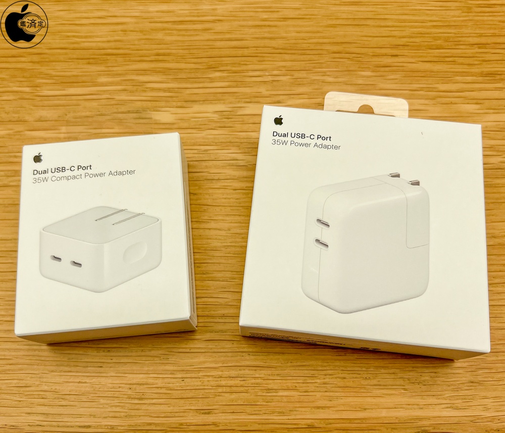 Apple、USB-C電源アダプタ「Apple デュアルUSB-Cポート搭載35W電源 