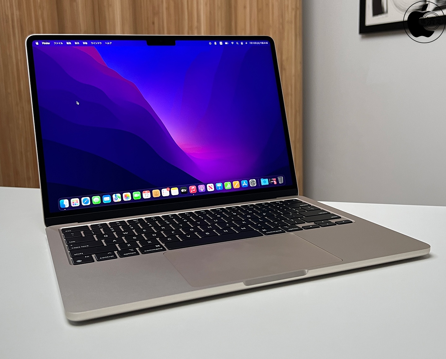 AppleのM2チップを搭載したMacBook Air「MacBook Air (M2, 2022)」を ...