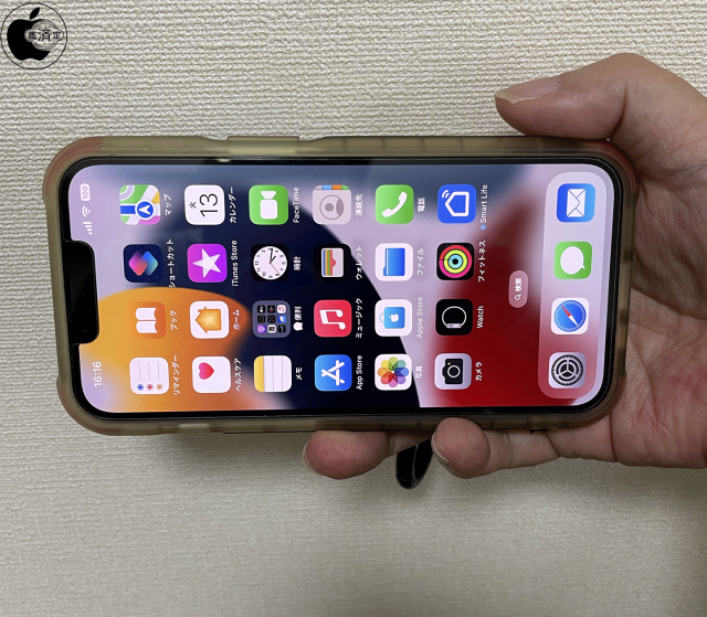 iOS 16：横向きでのFace ID
