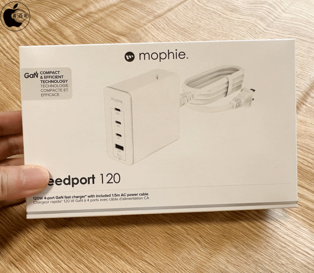 mophie speedport 120 4-port GaN wall charger（120W）