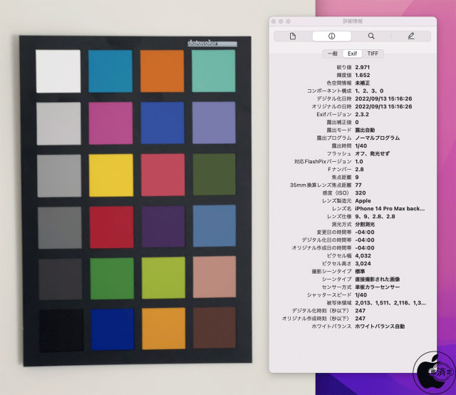 iPhone 14 Pro Maxの背面望遠カメラ
