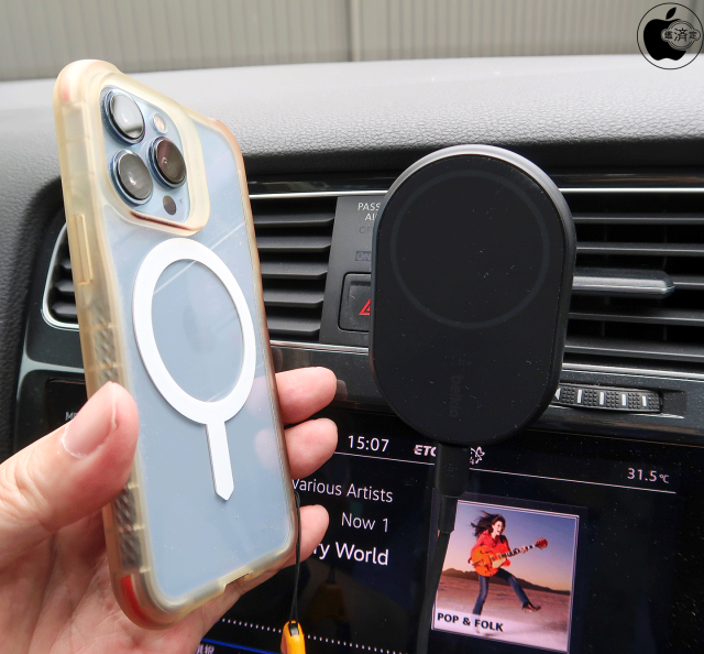 BOOST↑CHARGE 磁気ワイヤレス車載充電器10W