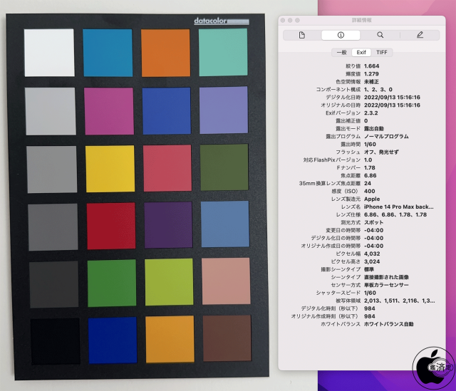 iPhone 14 Pro Maxの背面メインカメラ